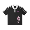 Contrast Collar Short-Sleeve Polo Shirt